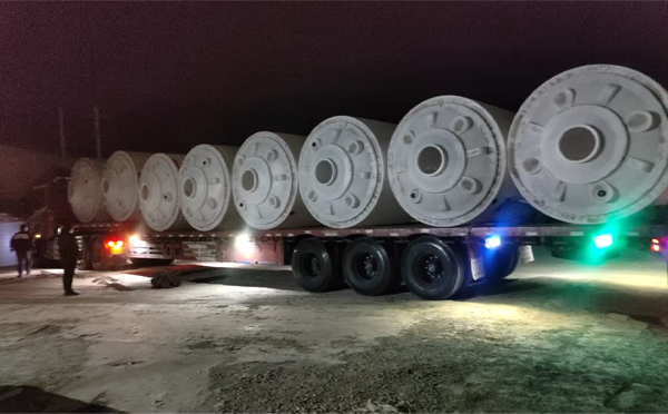 临洮锥底桶交付现场